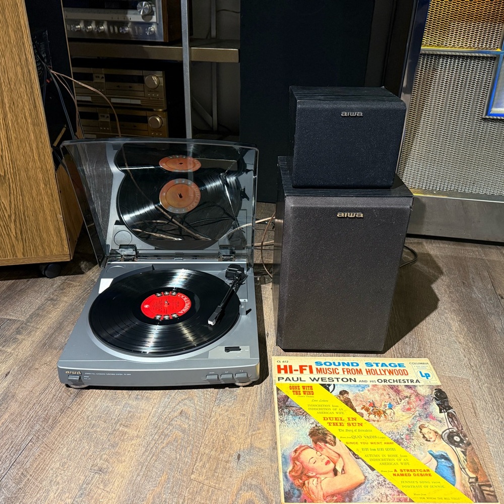 AIWA Hi-Fi Stereo Bundle PX-E850U Turntable SX-AV1200 & SX-R1200 Speakers TESTED - Picture 2 of 7